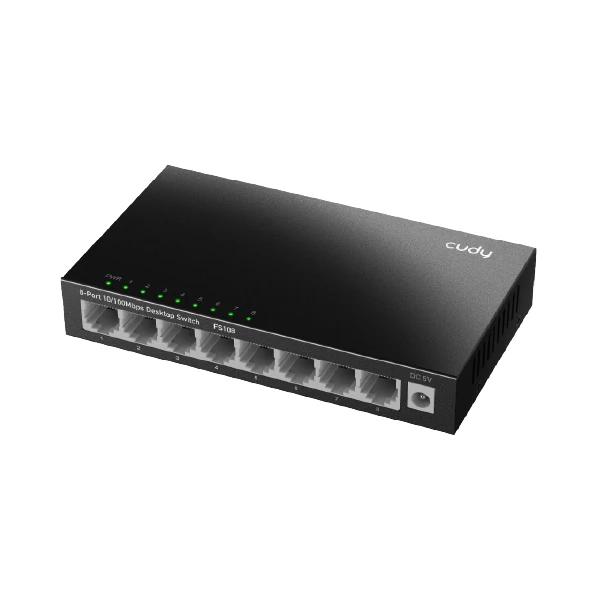 FS108D 8-პორტიანი სვიჩი 10/100 Mbps